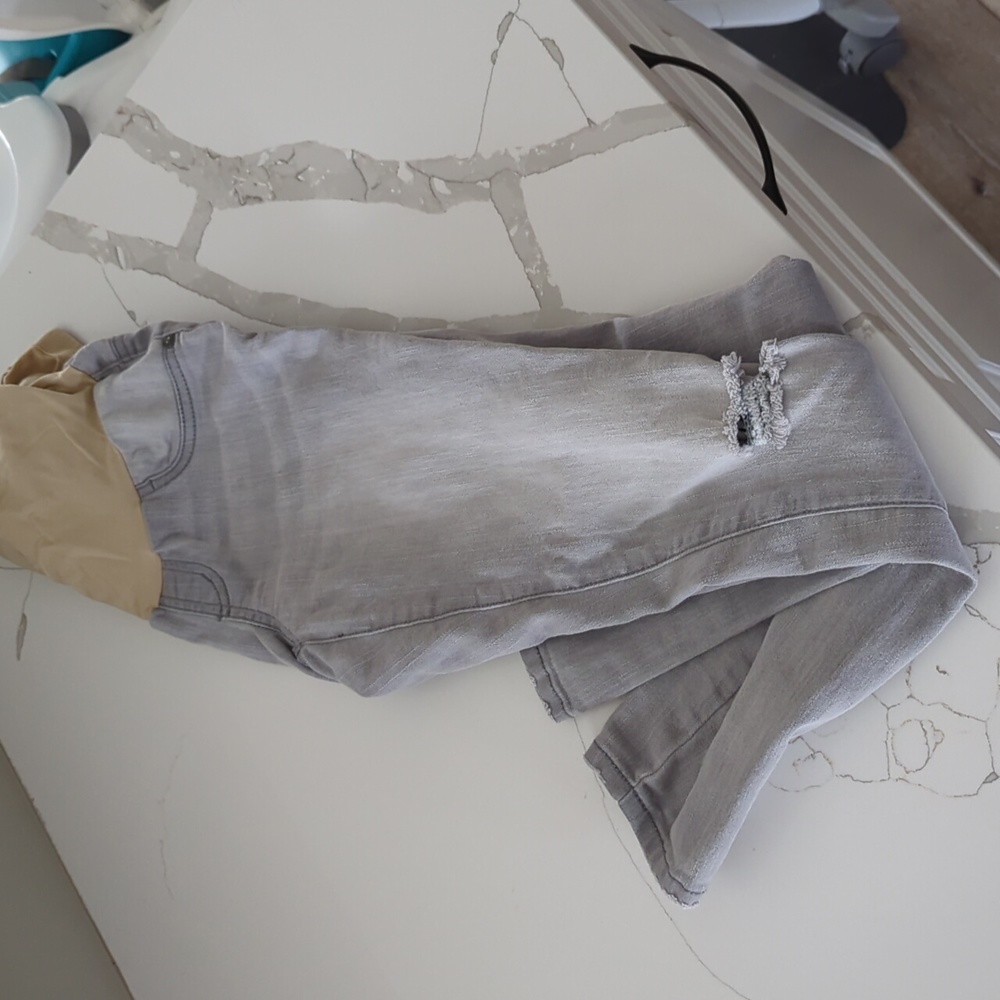 Indigo blue maternity jeans